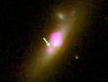 Обнаружена галактика с «голодной» черной дырой