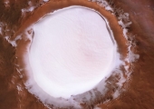 Кратер Королёва на Марсе от станции Mars Express