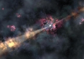 Гамма-всплеск помог рассмотреть раннюю «невидимую» галактику